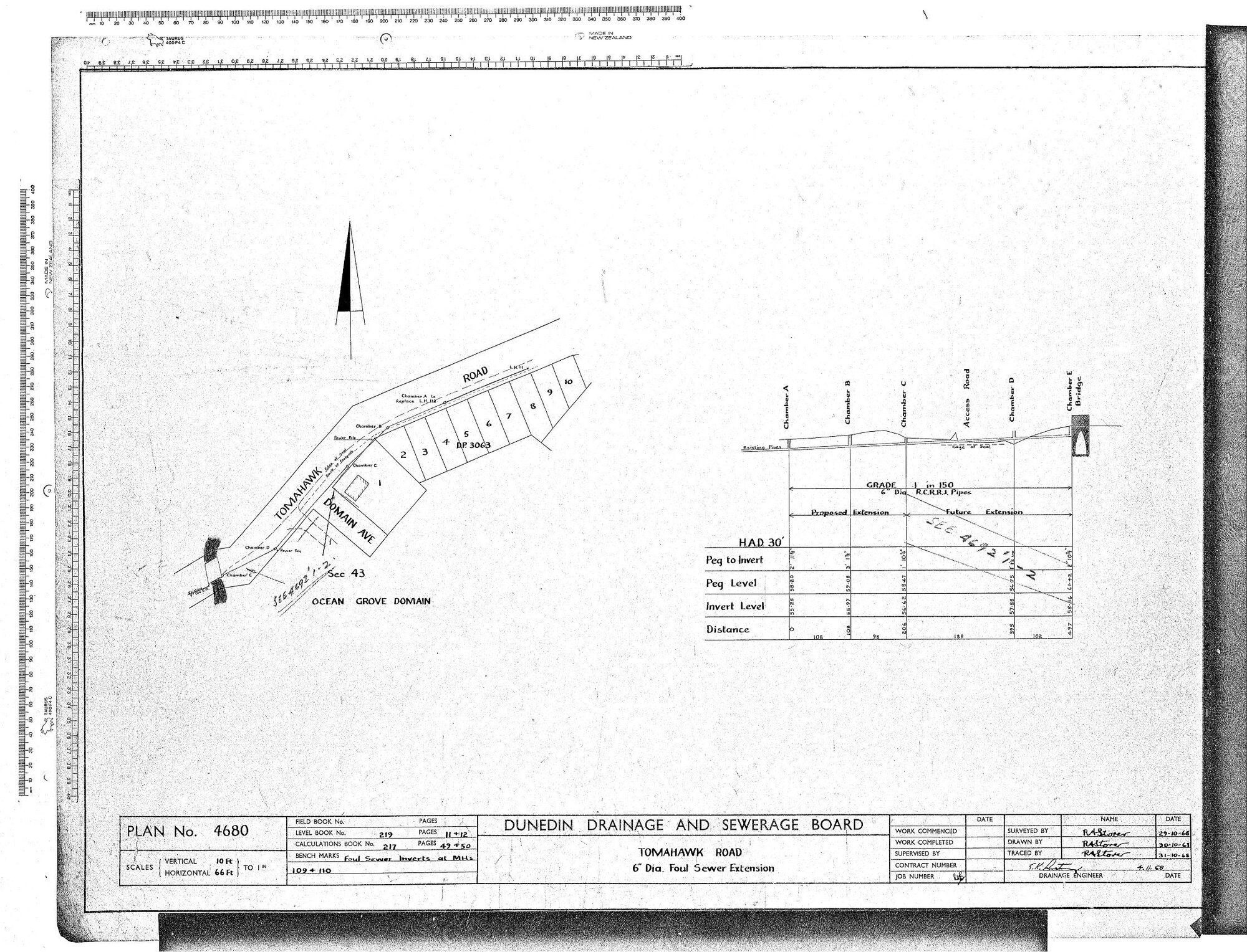 TOMAHAWK ROAD 6" DIA FOUL SEWER EXTENSION