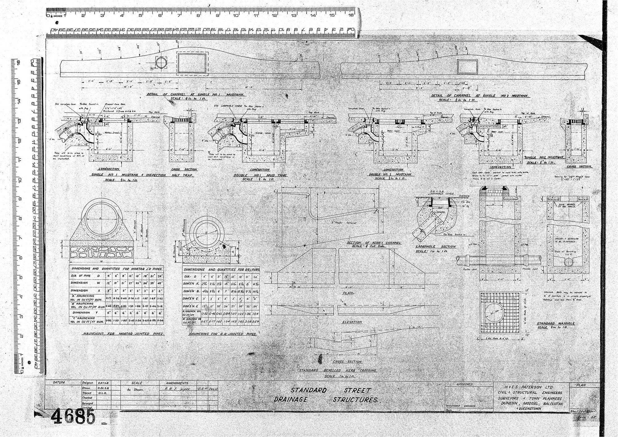 STANDARD STREET DRAINAGE STRUCTURES