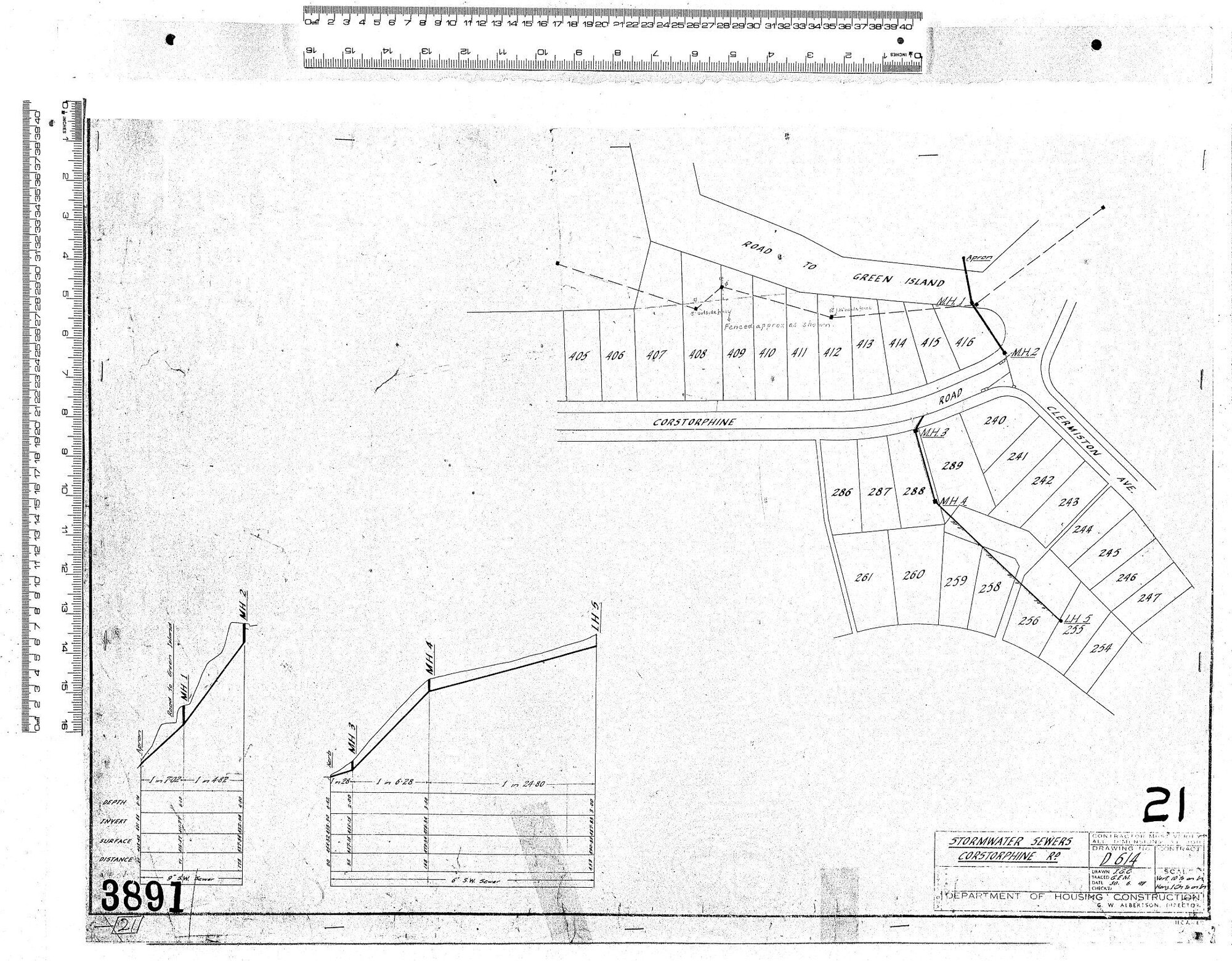 STORMWATER SEWERS &ndash; CORSTORPHINE RD
