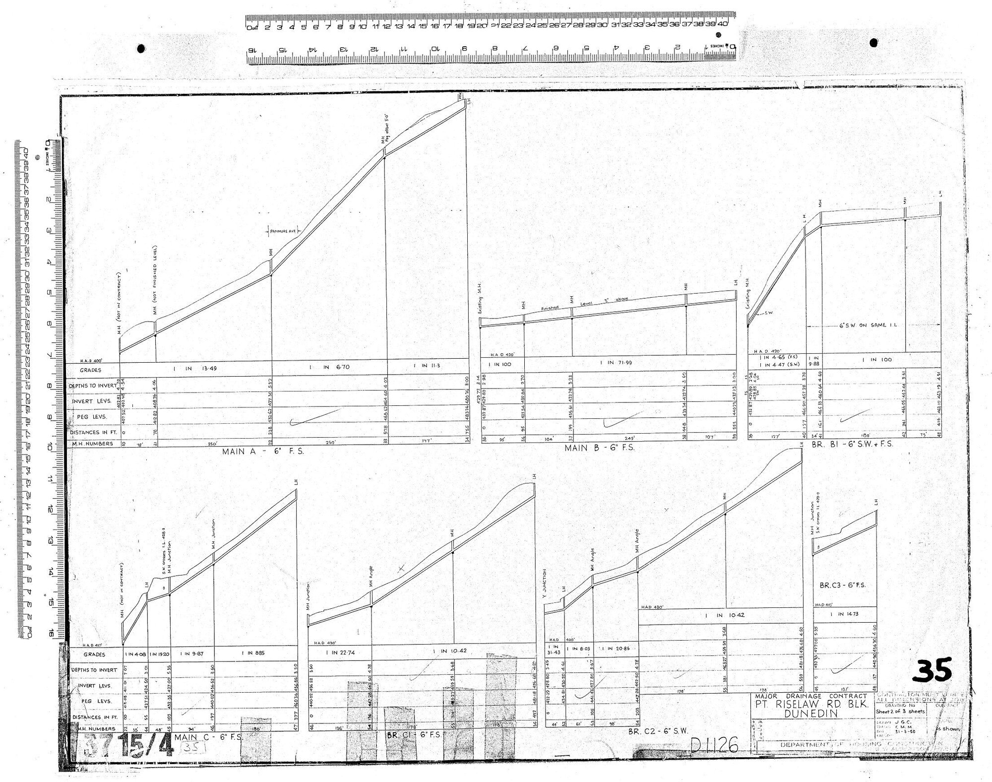 MAJOR DRAINAGE CONTRACT &ndash; PT. RISELAW RD. BLK. DUNEDIN