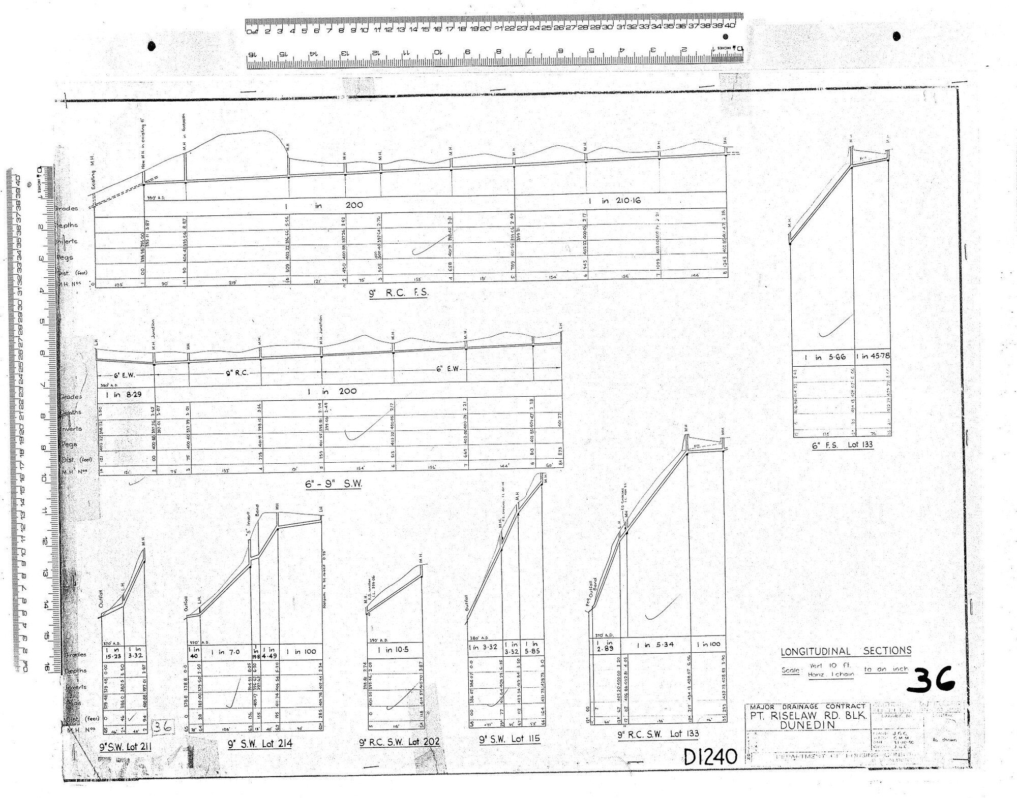 MAJOR DRAINAGE CONTRACT &ndash; PT. RISELAW RD. BLK. DUNEDIN