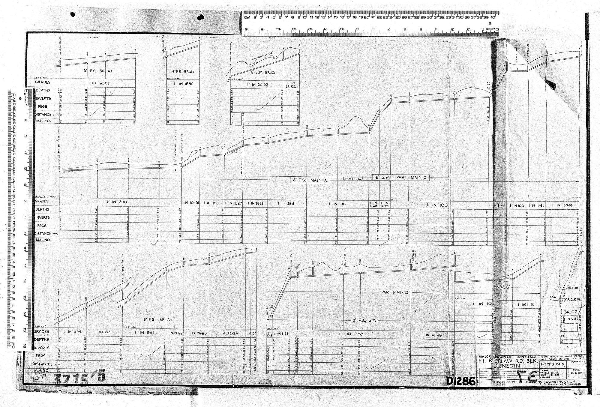 MAJOR DRAINAGE CONTRACT &ndash; PT. RISELAW RD. BLK. DUNEDIN