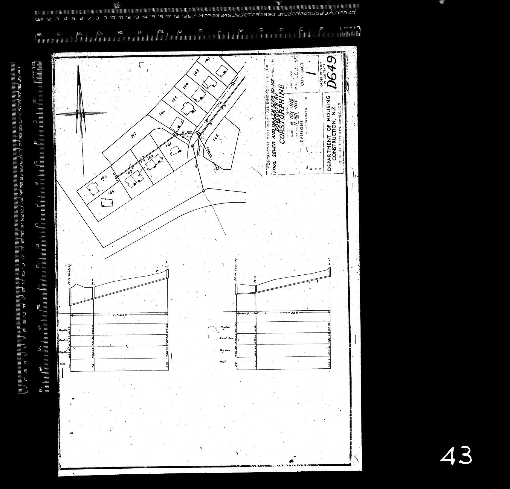 FOUL SEWER DRAINAGE SECS 161-165 &ndash; DOVECOTE AV &ndash; CORSTORPHINE