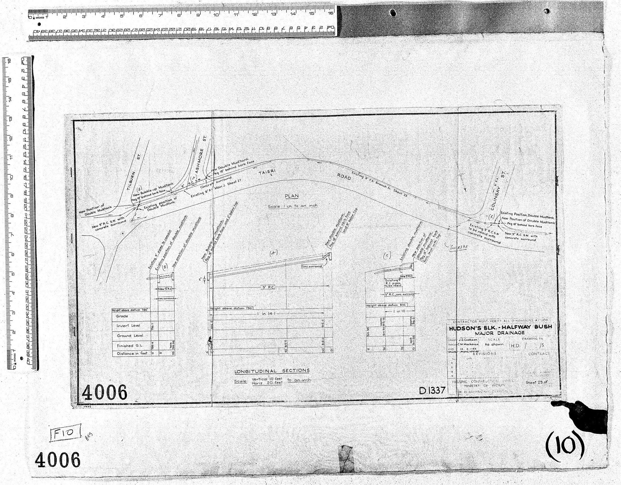 HUDSONS BLOCK - HALFWAY BUSH MAJOR DRAINAGE