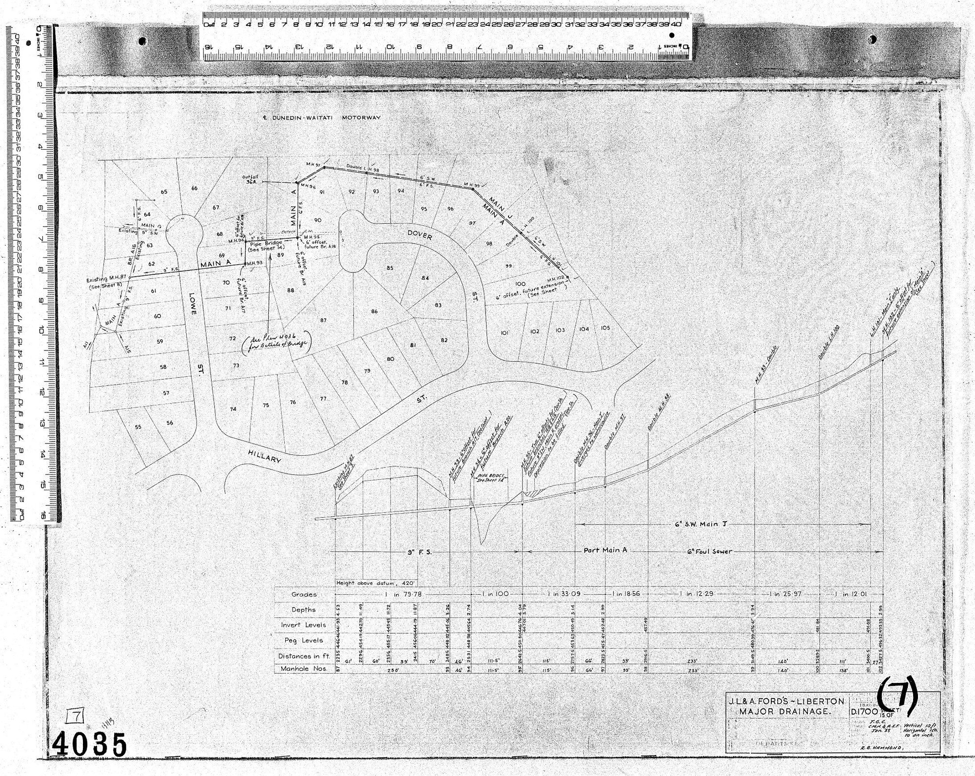 J.L. &amp; A. FORD'S &ndash; LIBERTON. MAJOR DRAINAGE