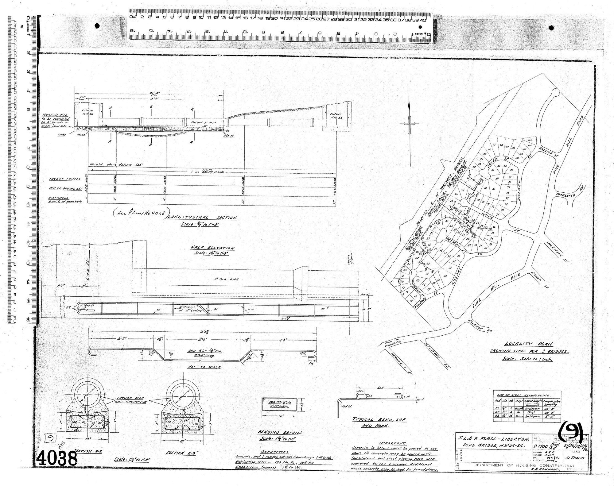 J.L. &amp; A. FORD'S &ndash; LIBERTON. PIPE BRIDGE, M.H. 54-84