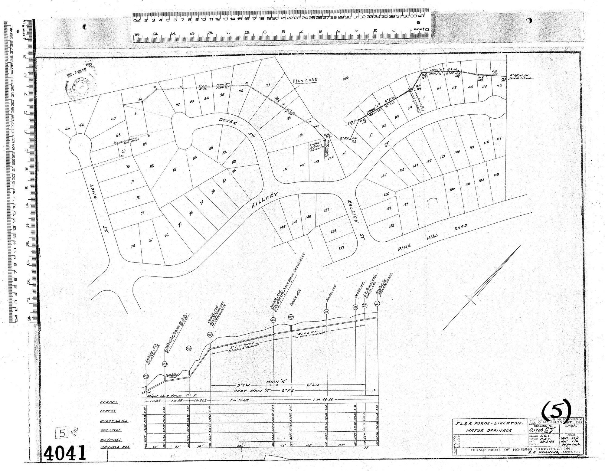 J.L. &amp; A. FORD'S &ndash; LIBERTON. MAJOR DRAINAGE