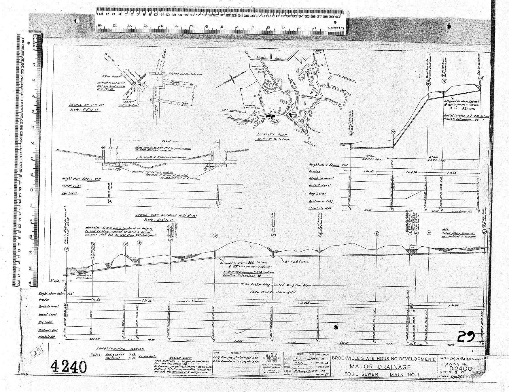 BROCKVILLE STATE HOUSING DEVELOPMENT &ndash; MAJOR DRAINAGE &ndash; FOUL SEWER MAIN NO 1