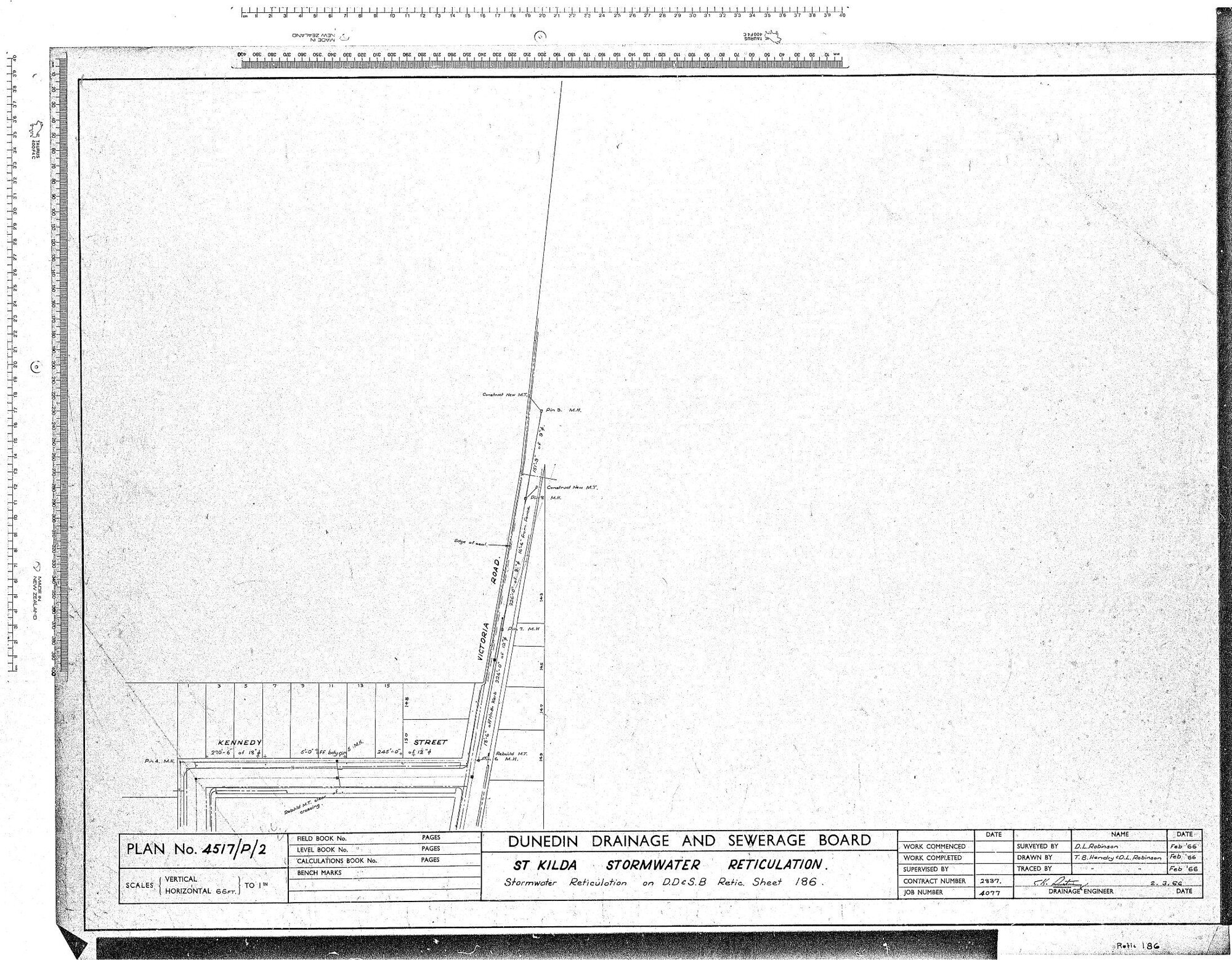 ST KILDA STORMWATER RETICULATION - STORMWATER RETICULATION ON DD &amp; SB RETIC SHEETS 186.