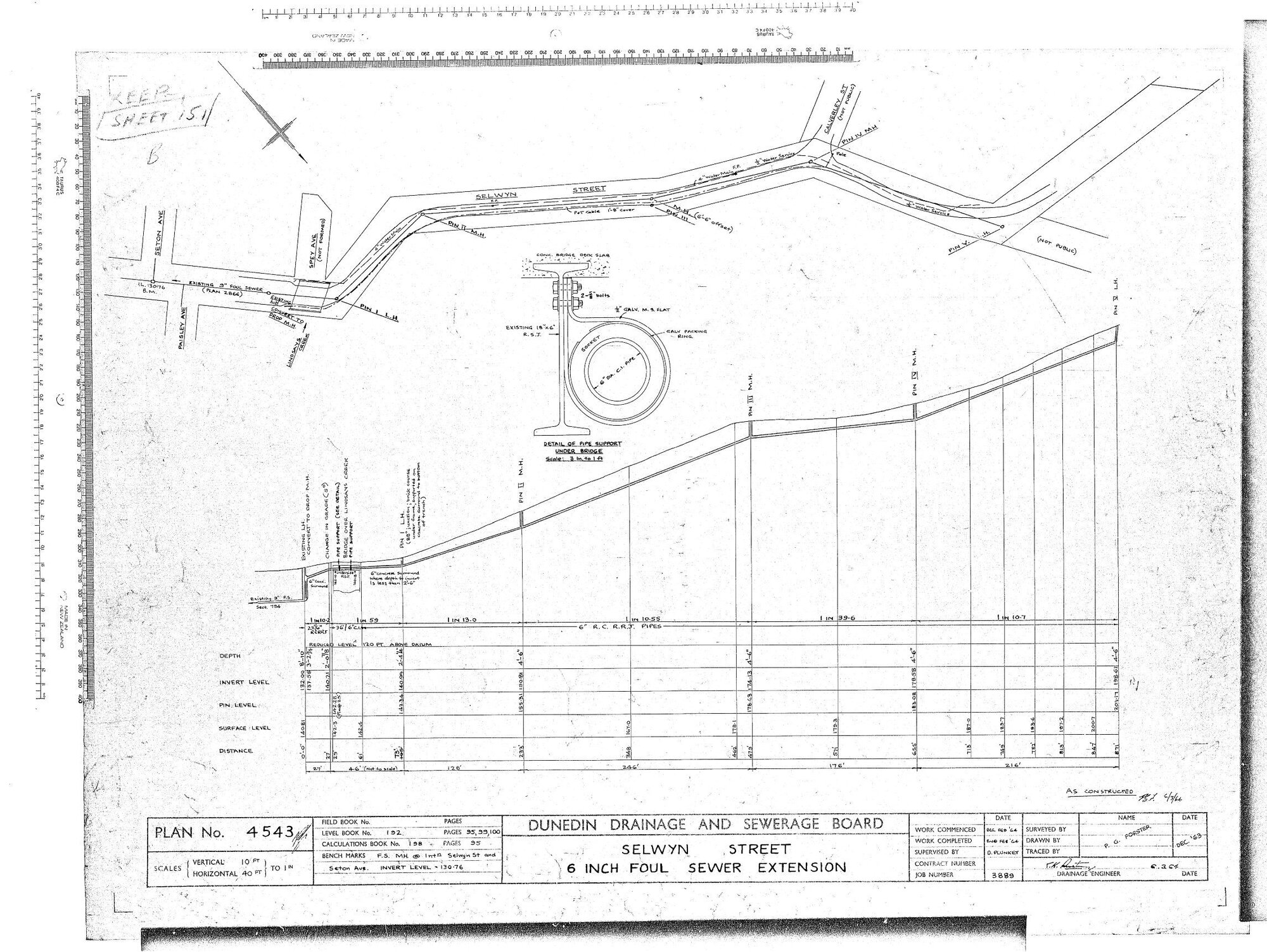 SELWYN STREET 6 INCH FOUL SEWER EXTENSION 