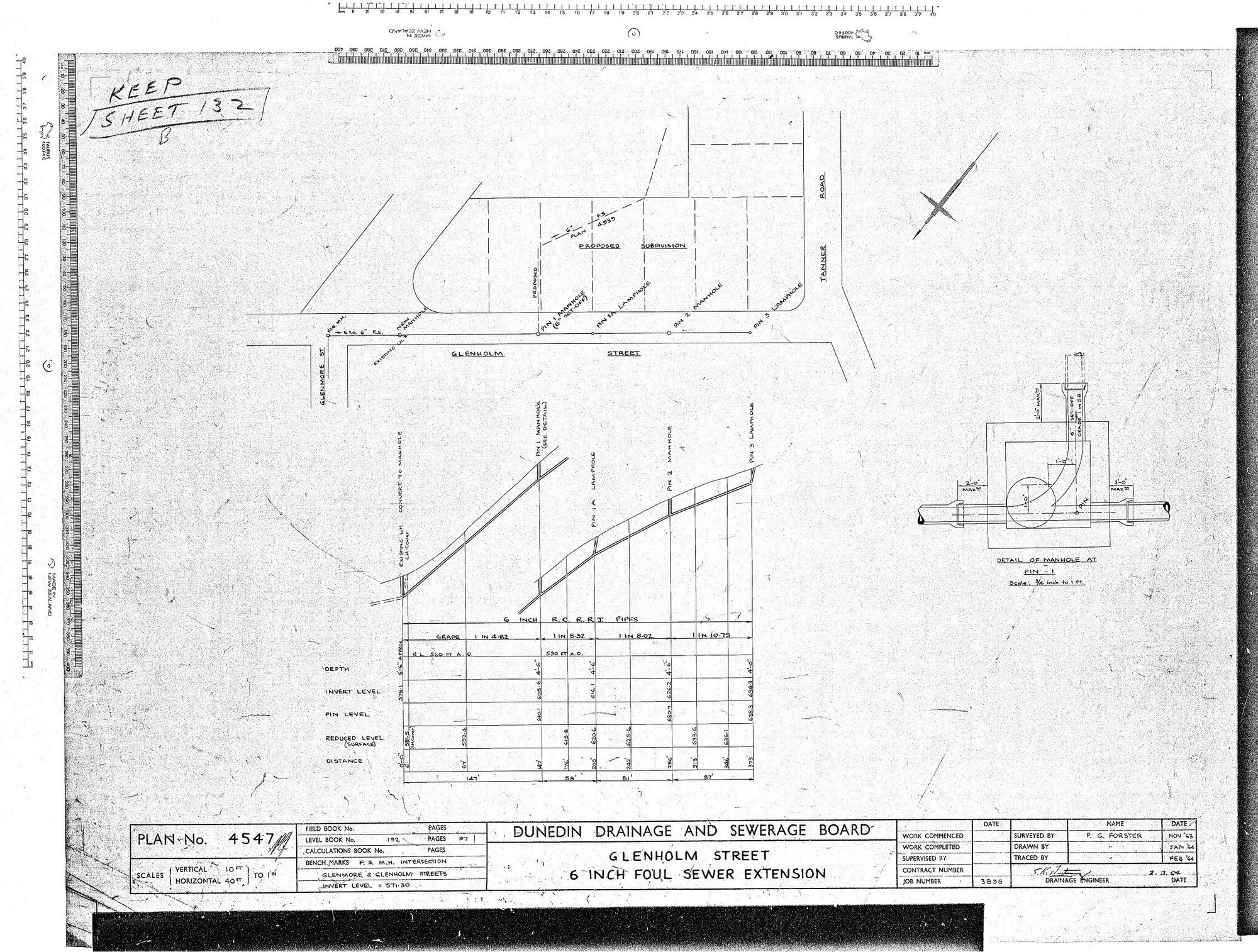 GLENHOLM STREET 6 INCH FOUL SEWER EXTENSION