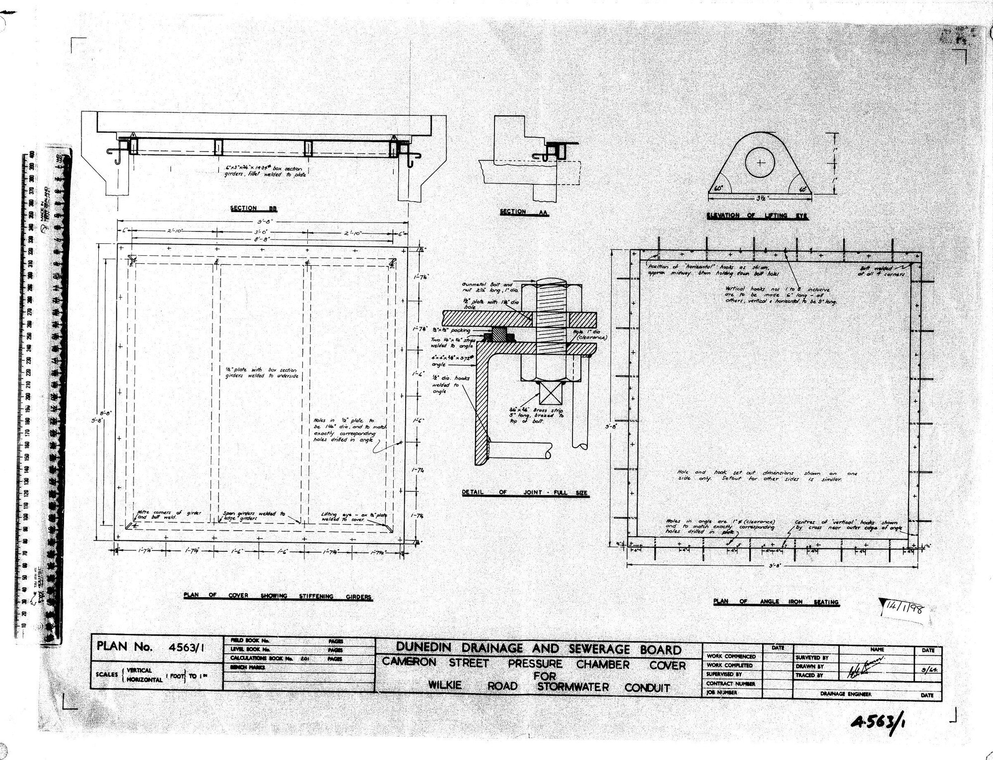 CAMERON STREET PRESSURE CHAMBER COVER FOR WILKIE ROAD STORMWATER CONDUIT