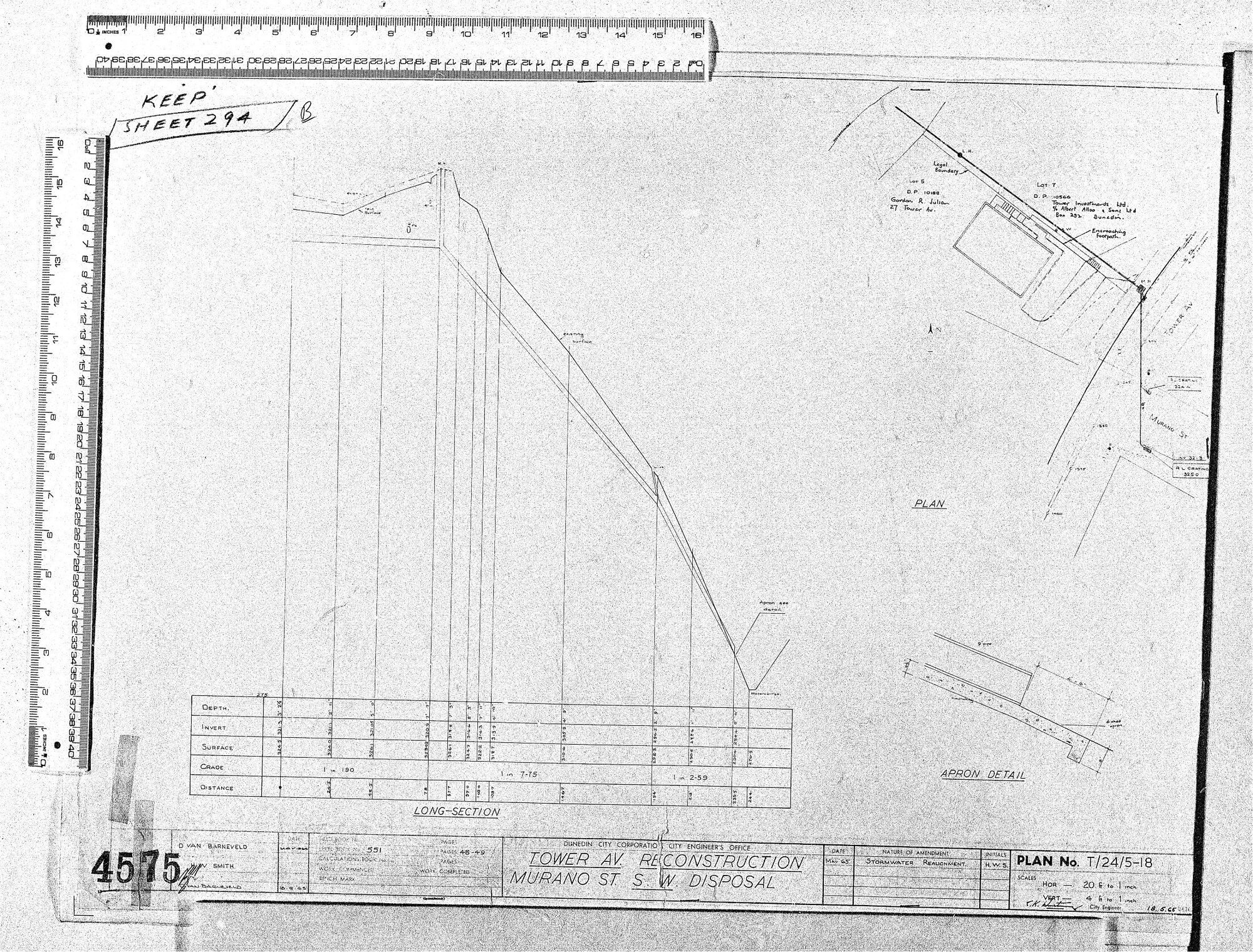 TOWER AV. RECONSTRUCTION MURANO ST. S.W. DISPOSAL
