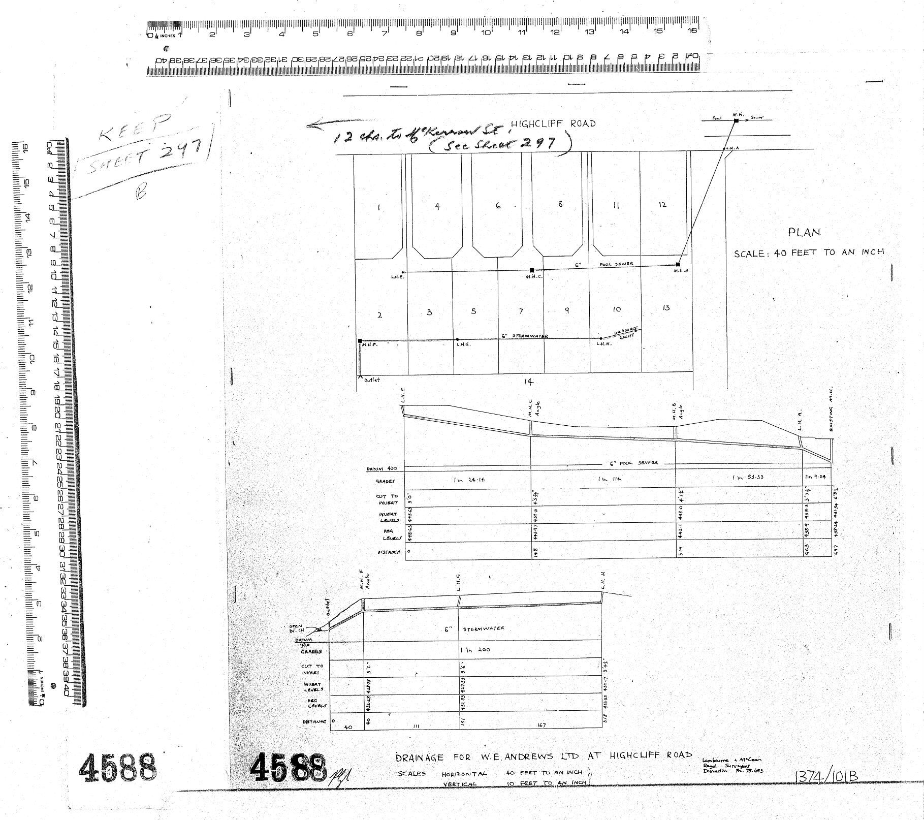 DRAINAGE FOR W.E.ANDREWS LTD AT HIGHCLIFF ROAD