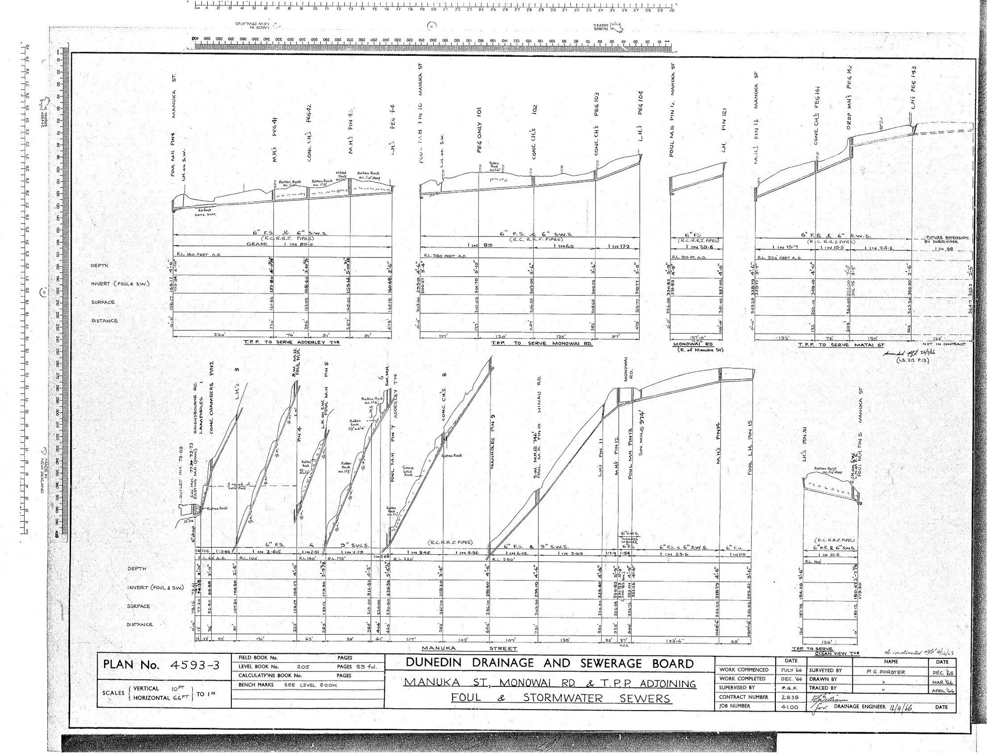 MANUKA ST, MANOWAI RD &amp; T.P.P. ADJOINING FOUL &amp; STORMWATER SEWERS
