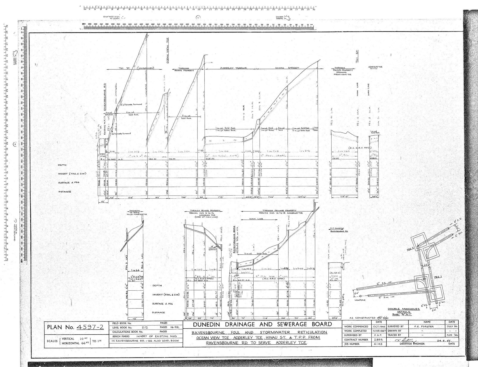 RAVENSBOURNE FOUL &amp; STORMWATER RETICULATION - OCEAN VIEW TERRACE, ADDERLEY TERRACE, HINAU STREET &amp; T.P.P. FROM RAVENSBOURNE RD TO SERVE ADDERLEY TERRACE