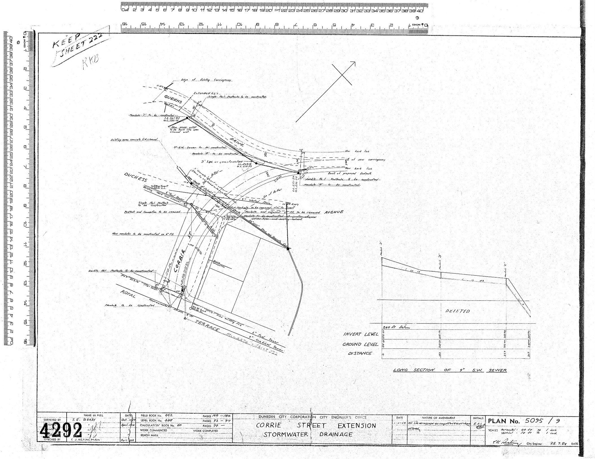 CORRIE STREET EXTENSION STORMWATER DRAINAGE