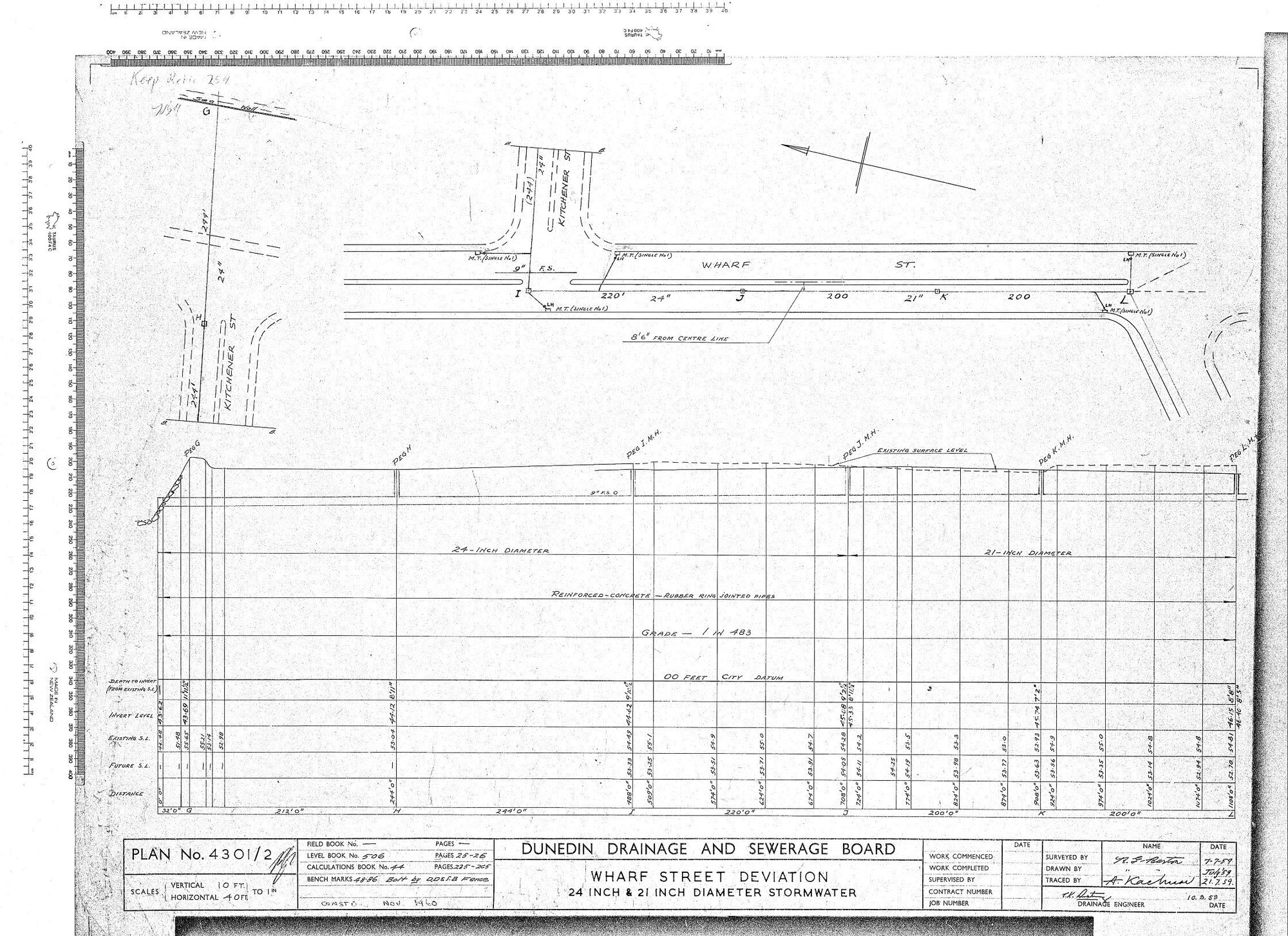WHARF STREET DEVIATION 24 INCH &amp; 21 INCH DIAMETER STORMWATER