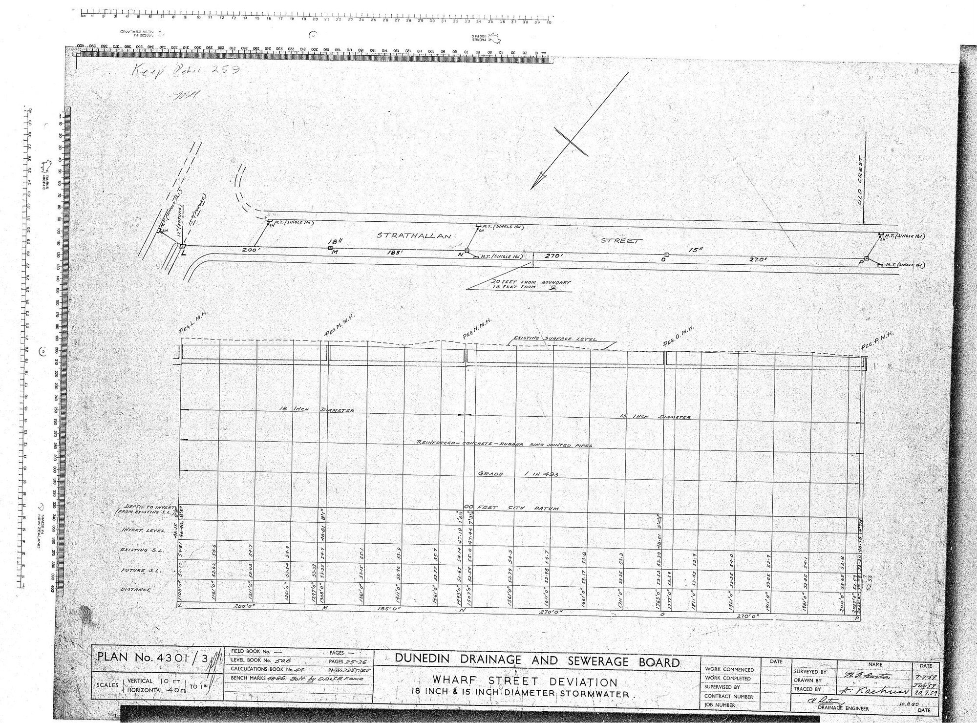 WHARF STREET DEVIATION 18 INCH &amp; 15 INCH DIAMETER STORMWATER