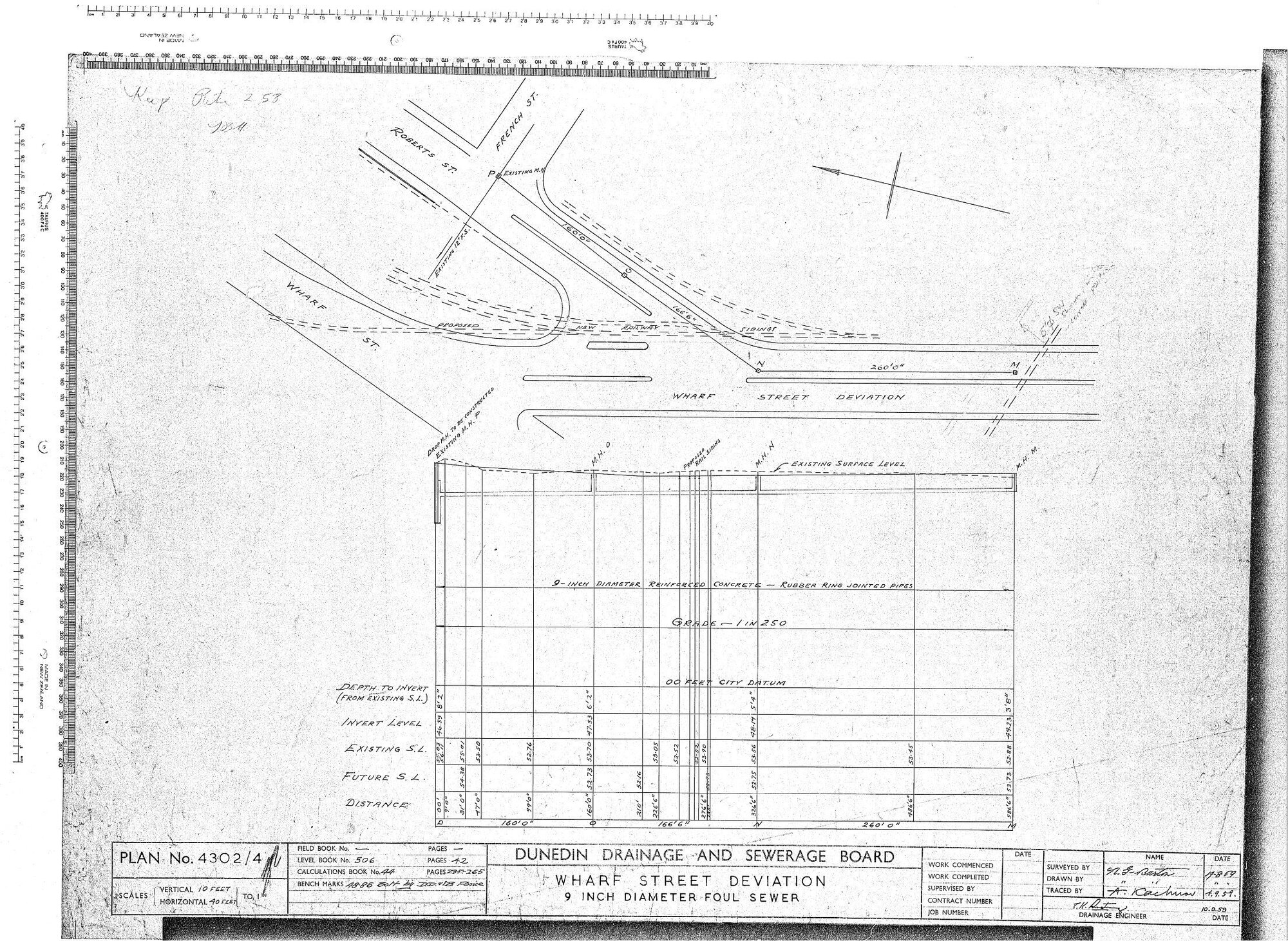 WHARF STREET DEVIATION 9 INCH DIAMETER FOUL SEWER