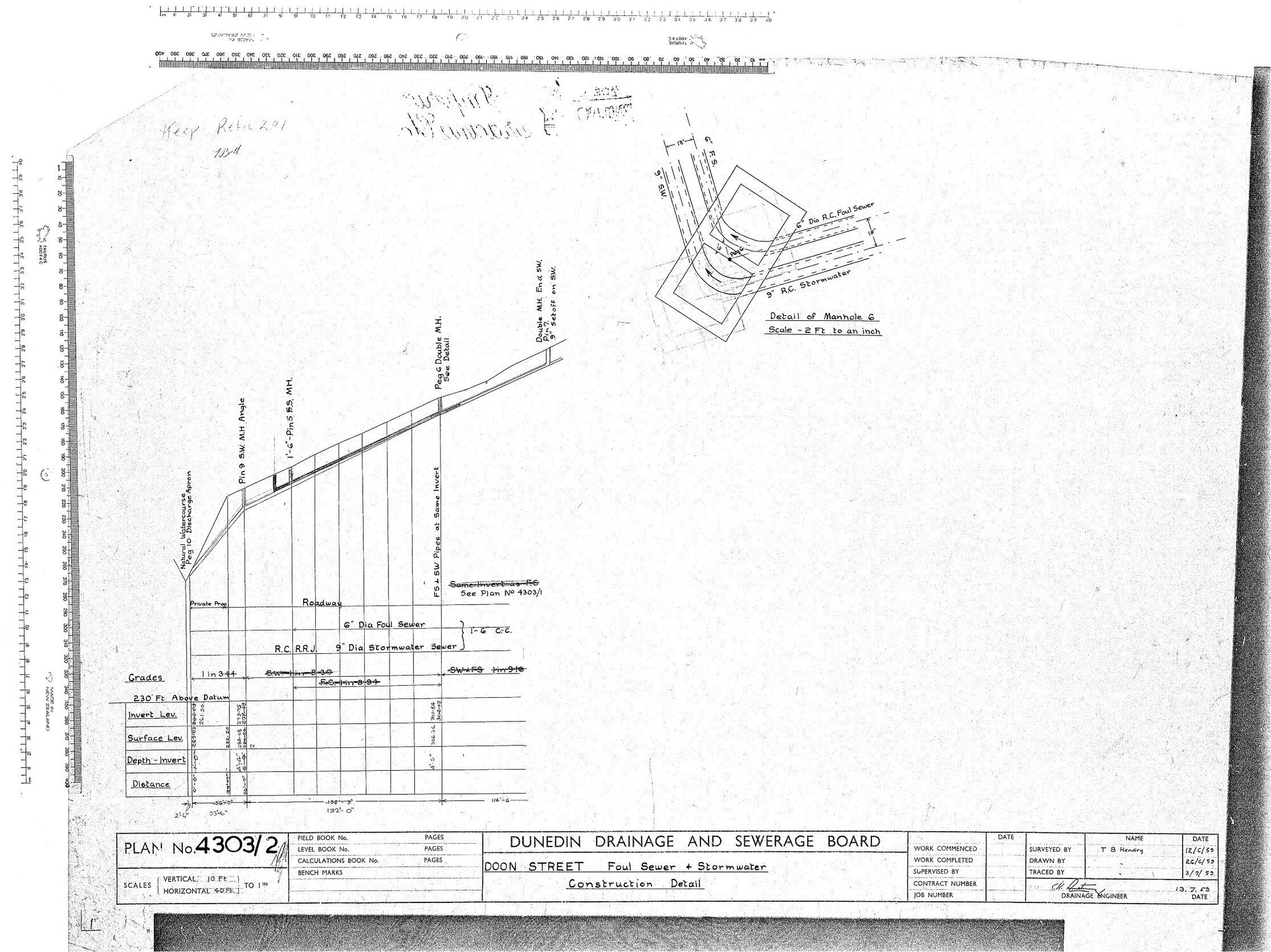 DOON STREET FOUL SEWER   STORMWATER CONSTRUCTION DETAIL