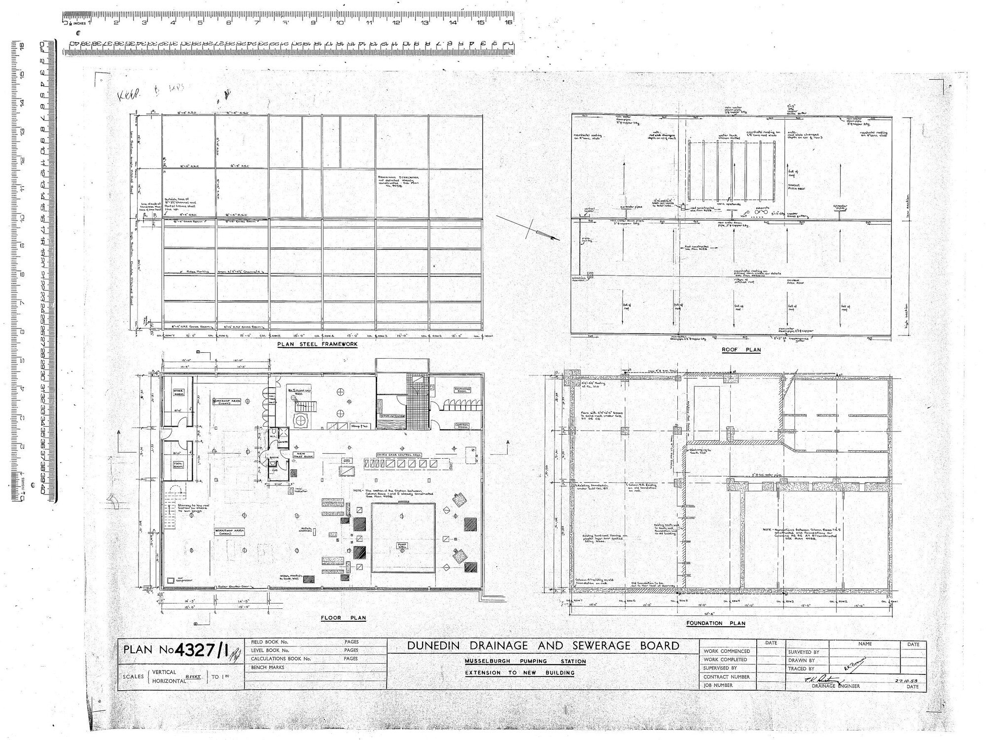 MUSSELBURGH PUMPING STATION EXTENSION TO NEW BUILDING