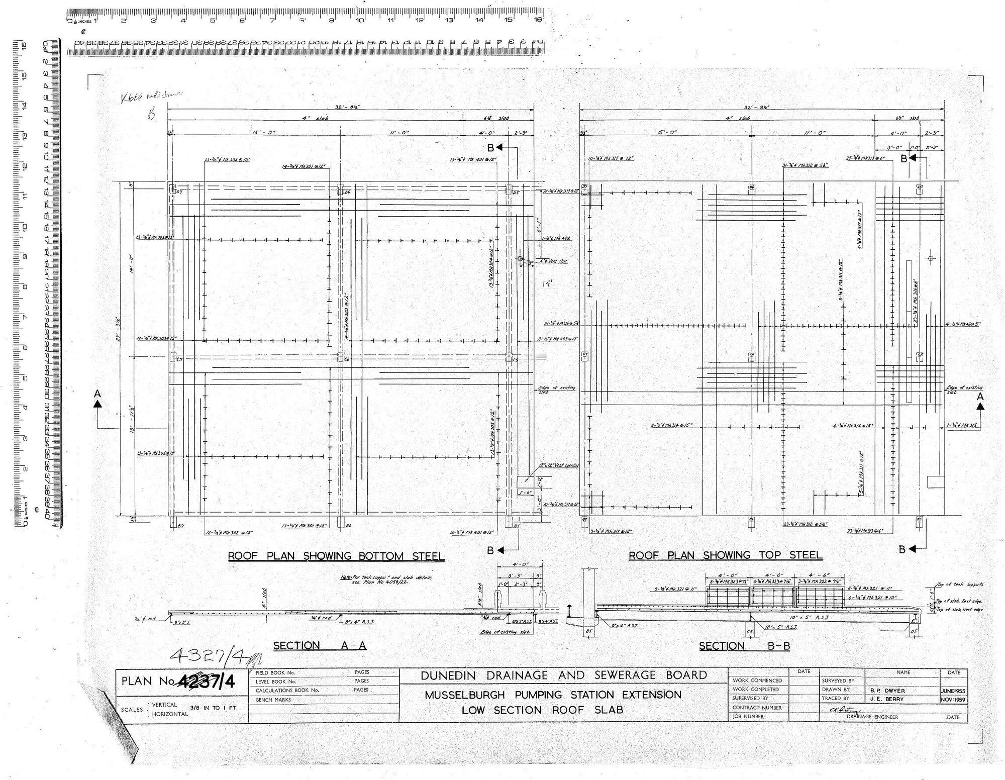 MUSSELBURGH PUMPING STATION EXTENSION LOW SECTION ROOF SLAB