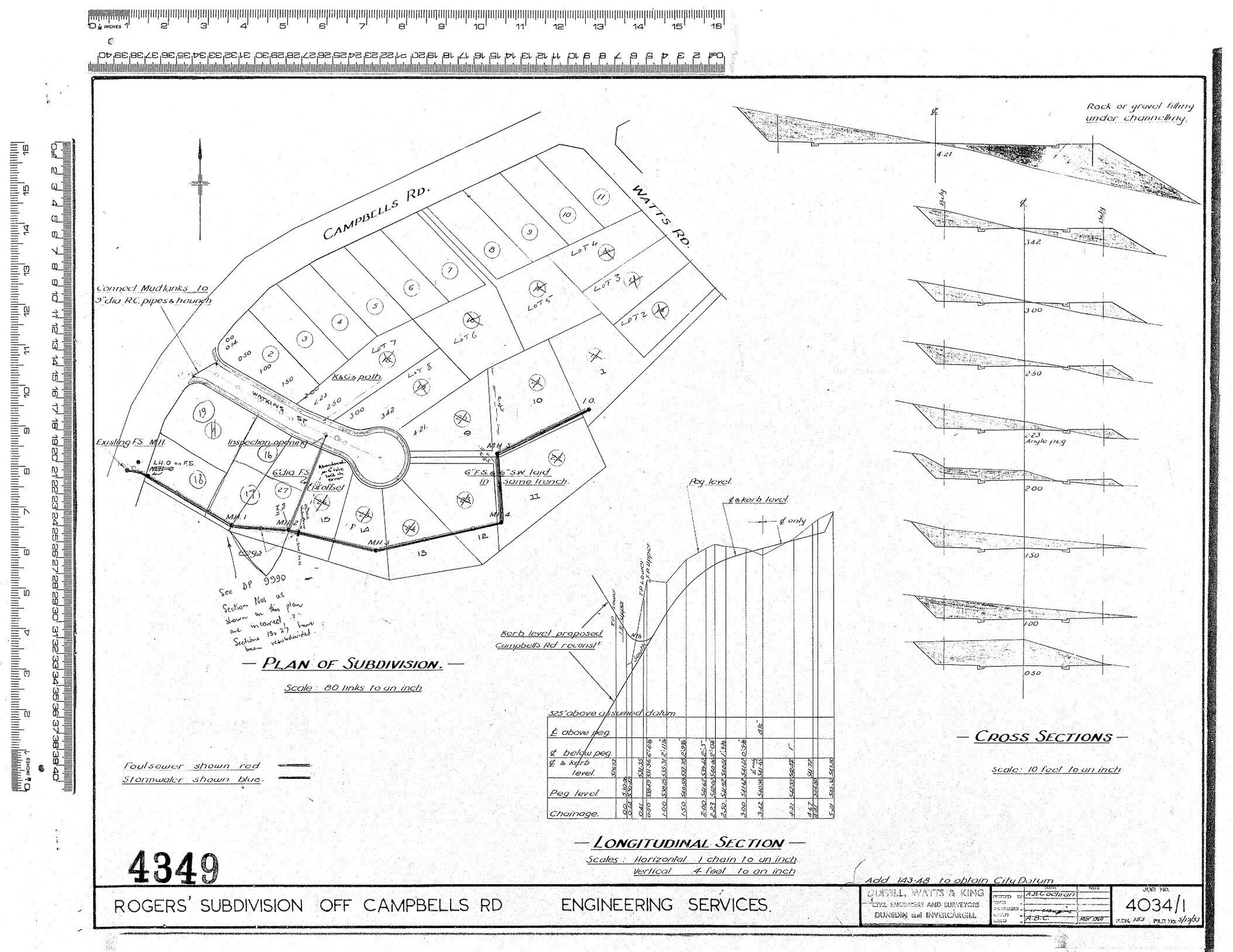 ROGERS SUBDIVISION OFF CAMPBELLS RD ENGINEERING SERVICES