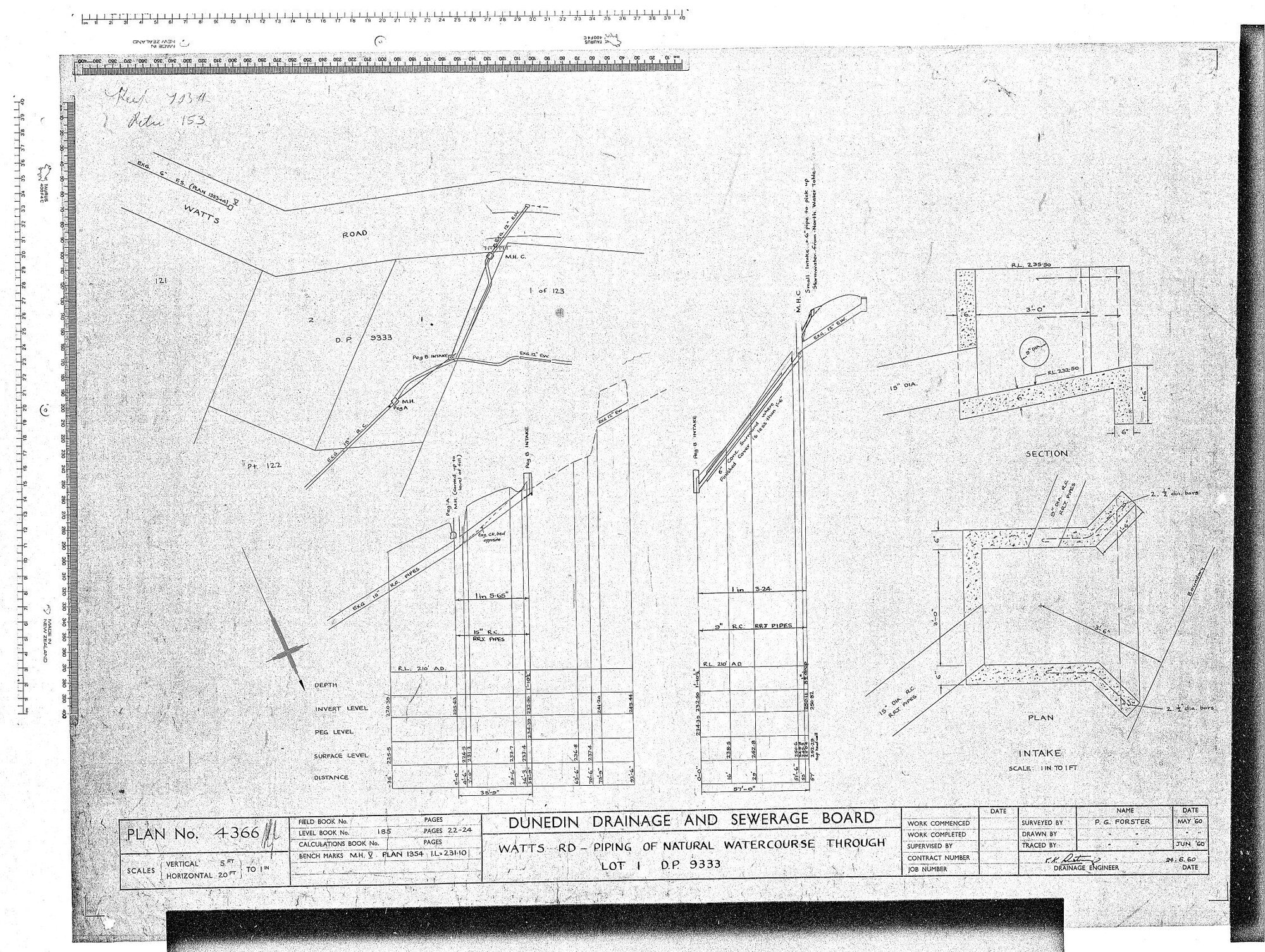 WATTS RD - PIING OF NATURAL WATERCOURSE THROUGH LOT 1 DP 9333