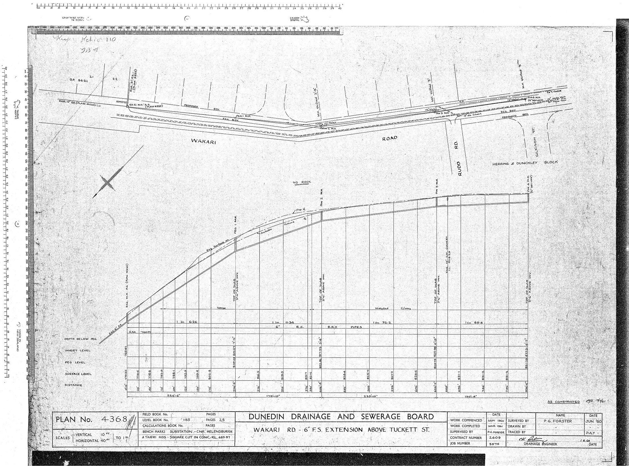 WAIKARI RD 6" F.S. EXTENSION ABOVE TUCKETT ST