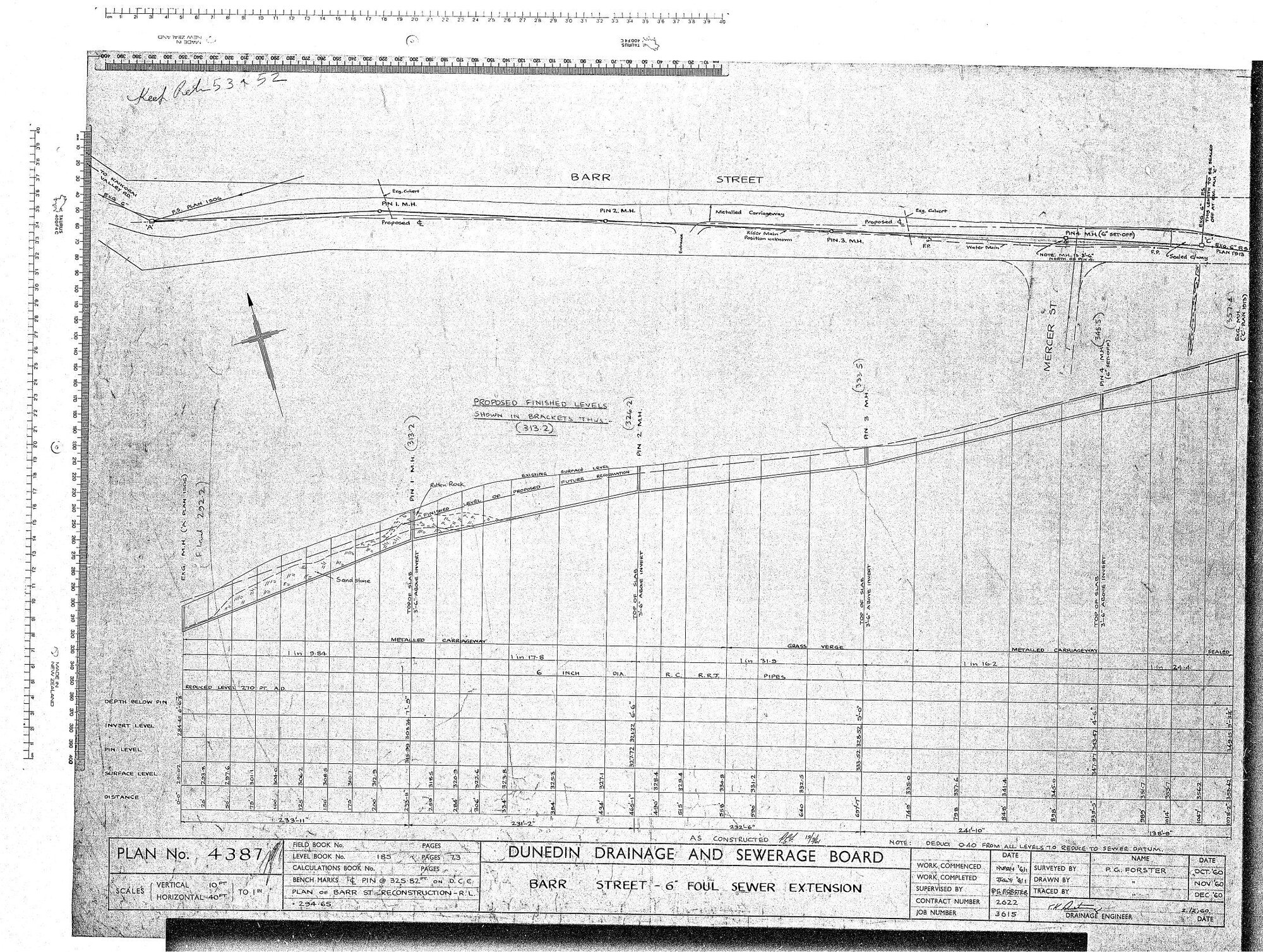 BARR STREET - 6" FOUL SEWER EXTENSION