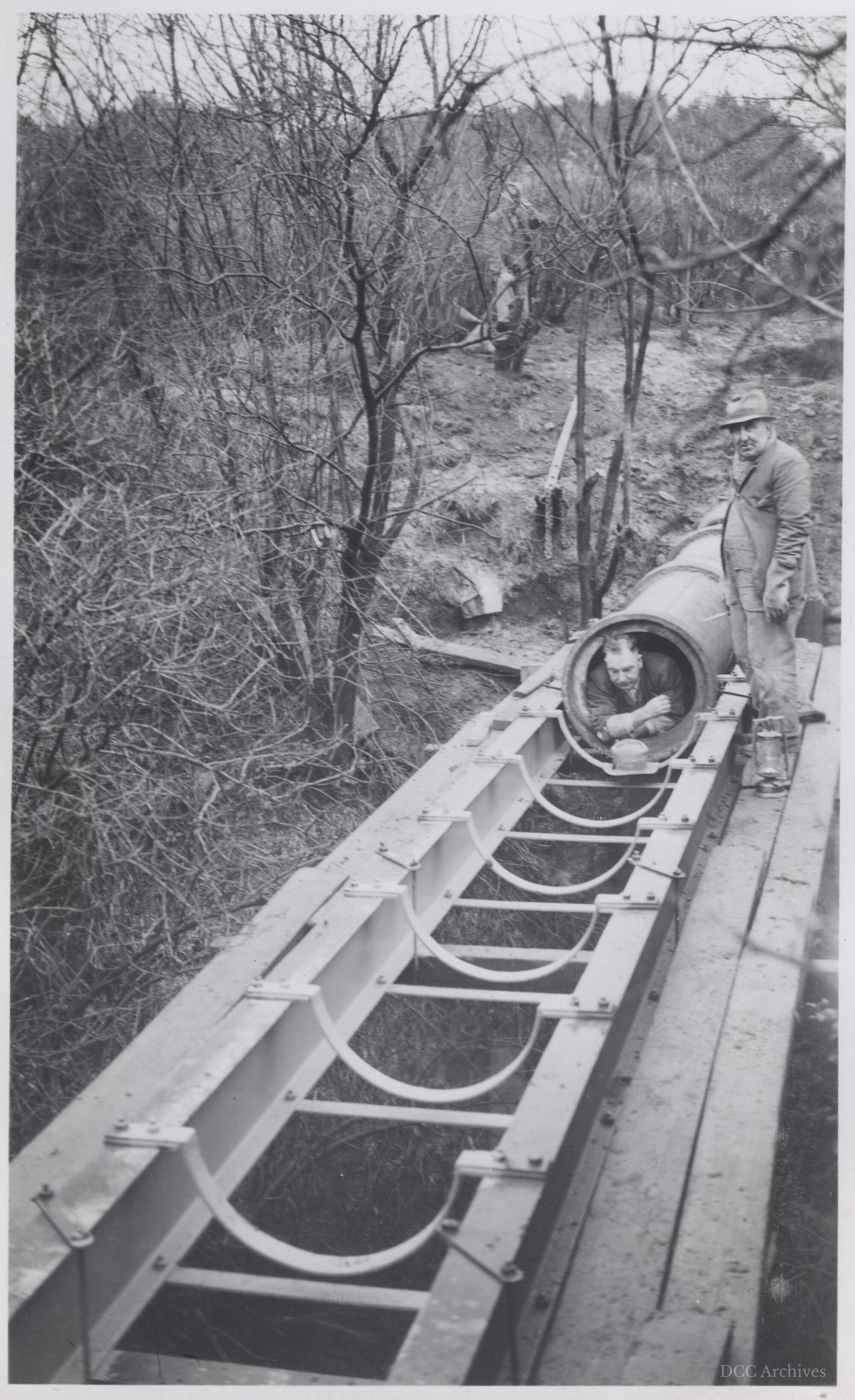 Pipe Bridge Across Kaikorai Stream