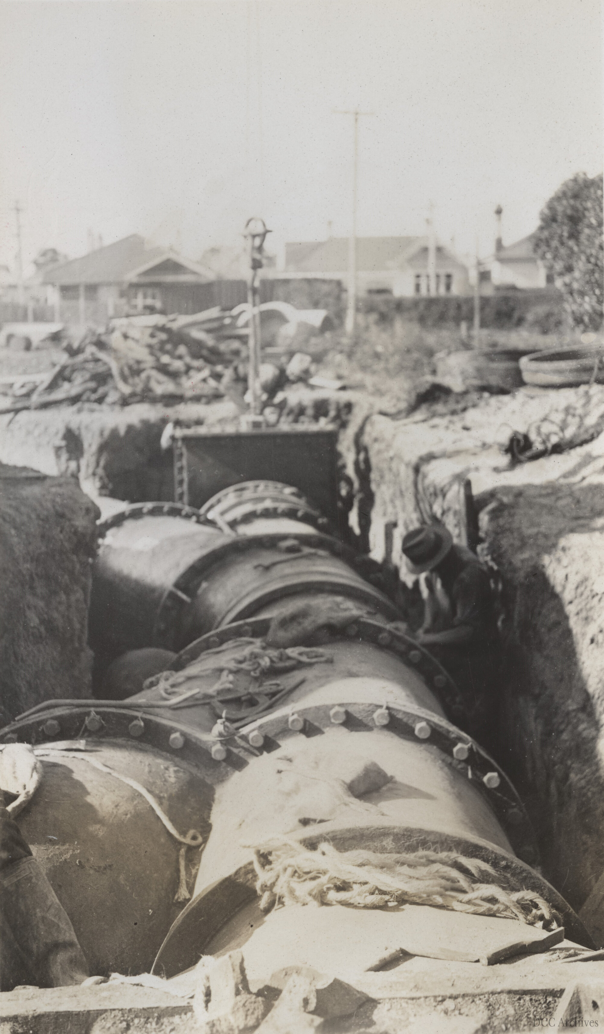 Laying of Drains at Musselburgh Pumping Station