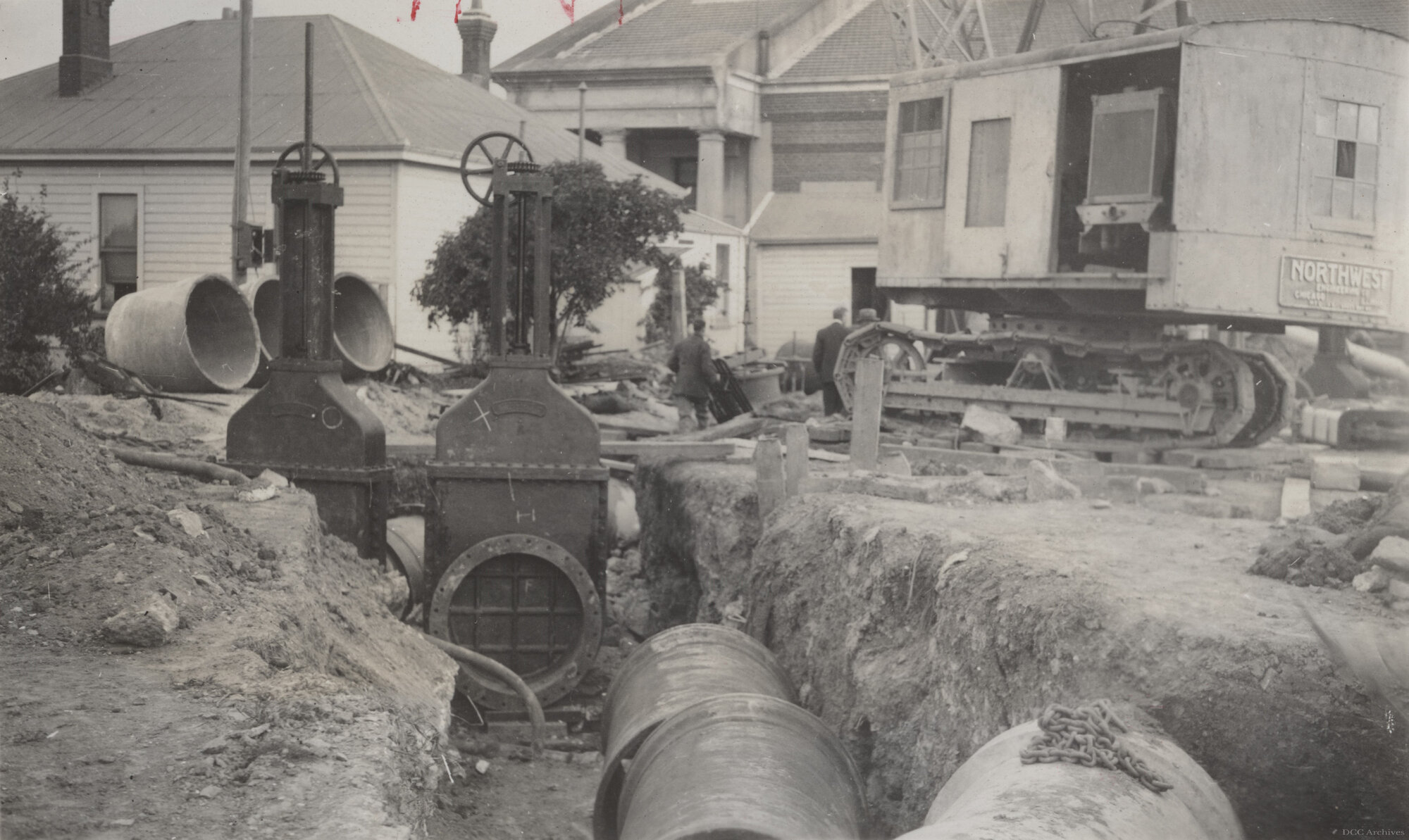 Laying of Drains at Musselburgh Pumping Station