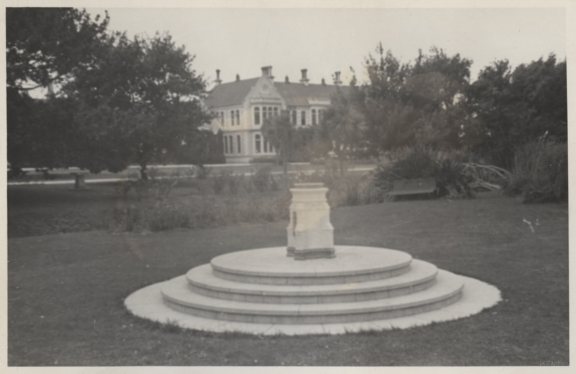 Sundial in Front Garden of Waitaki Boys' High School