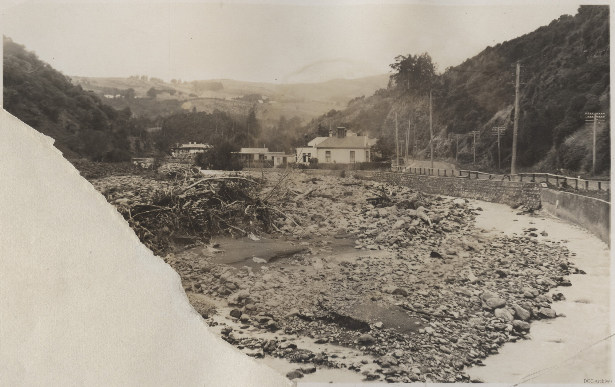 Debris and Damage After Leith River Flood