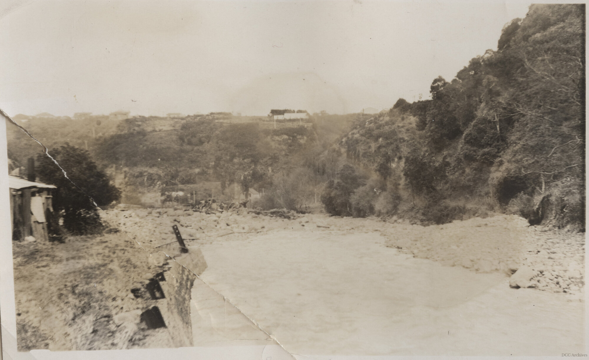 Debris and Damage After Leith River Flood