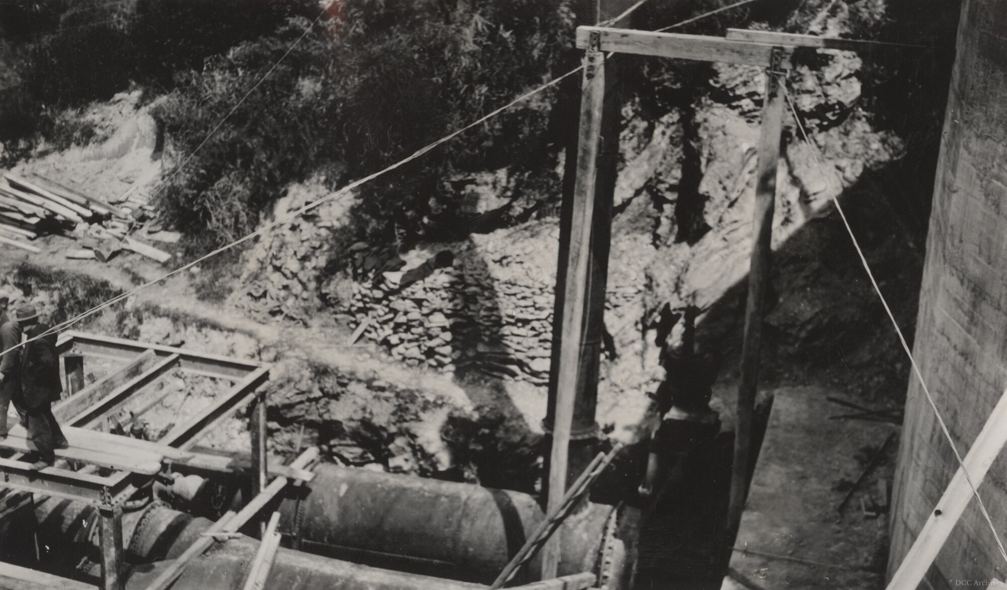 Mahinerangi Dam Below Surge Tank