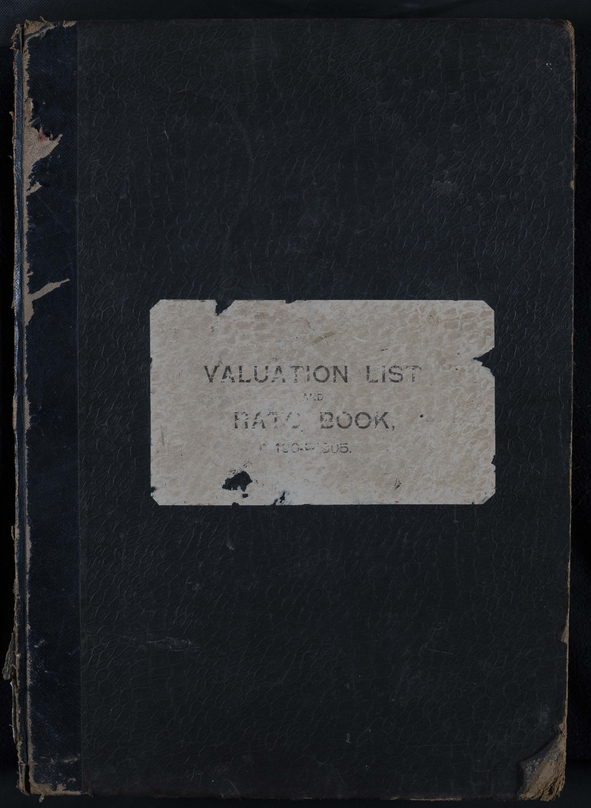 Mornington Borough Council Rate Book (includes valuation roll)