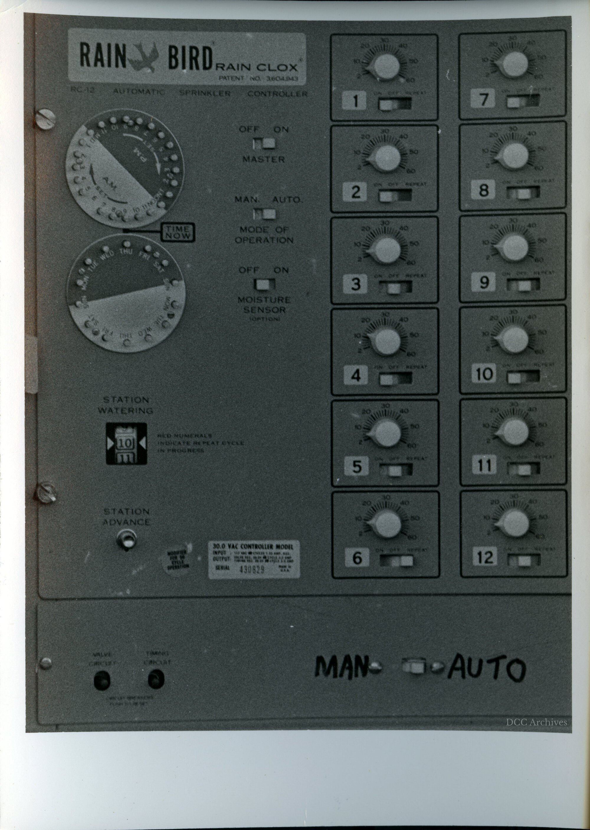 Chisholm Park Golf Links Watering System Switchboard