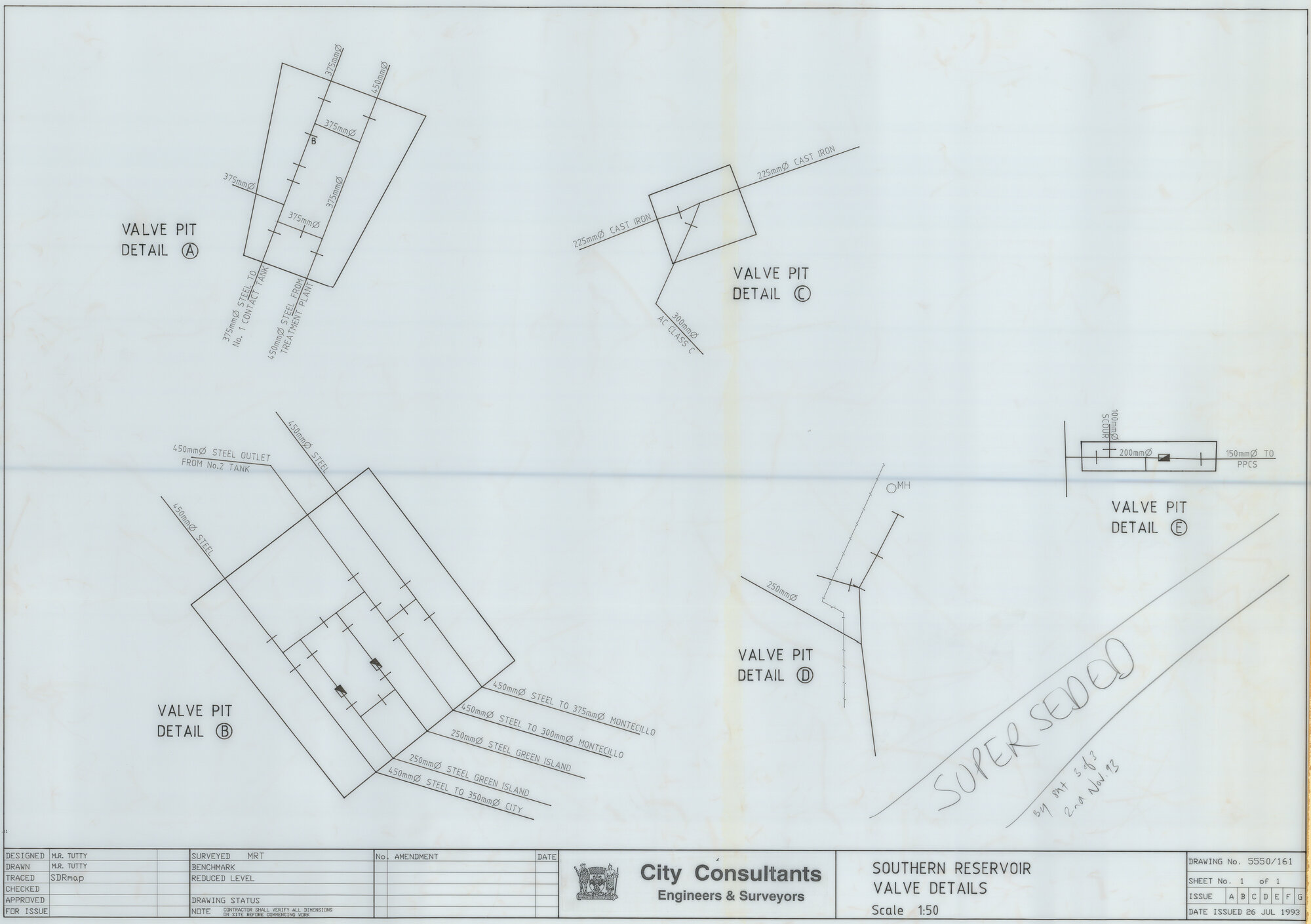 Southern Reservoir Valve Details