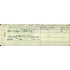 Electricity Department Connection Record - Thoreau Street Concord