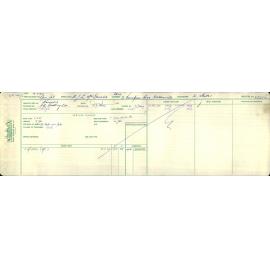 Electricity Department Connection Record - Vampire Road Waldronville