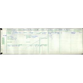 Electricity Department Connection Record - Watson Street Green Island