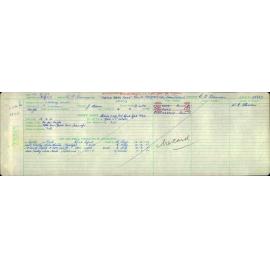 Electricity Department Connection Record - Weir Street Green Island