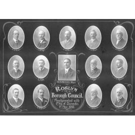 Members of the Roslyn Borough Council at time of Amalgamation with Dunedin City Council
