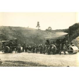 Road Gang Working on Main South Road, Saddle Hill