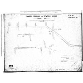 FORBURY ROAD - PLANS SHOWING DRAINS RELAID CONSTRUCTION OF NEW TRAMWAYS - JANUARY 1905