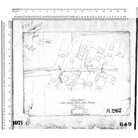 CAVERSHAM  - PLAN SHOWING DRAINS ABOUT RAILWAY