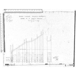 SEWER THROUGH PRIVATE PROPERTY - ARAWA ST. & ANGLE AVENUE